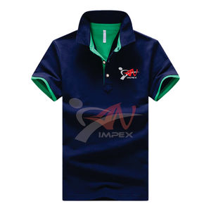 Alta calidad 100% algodón hombres manga corta para Polo logotipo personalizable antiarrugas sólido tejido venta al por mayor opción en blanco - Product Image 2