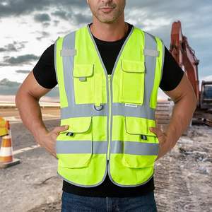 Chaleco de Seguridad de Alta Visibilidad, Chalecos Reflectantes de Construcción para Hombres y Mujeres con Bolsillos - Product Image 4