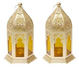 Lanterne traditionnelle en métal pour le Ramadan avec un design marocain, construction durable pour l'éclairage intérieur de la maison et la décoration festive - Product Image 4