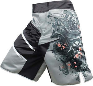 MMA Fightwear Hombres Pantalones cortos BJJ Grappling No Gi Muay Thai Training Fit Durable Gym Athletic jiu jitsu kimono - Product Image 2