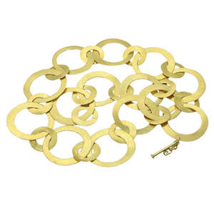 Collier en argent sterling 92,5 avec cercles entrelacés, chaîne fine de 20 pouces, style tendance, plaqué rhodium, pour mariage, fiançailles, fête - Product Image 5