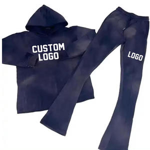 Conjunto de Sudadera con Capucha y Pantalones Deportivos de Forro Polar para Hombre, Personalizados, Ecológicos, de Poliéster/Algodón, Transpirables, Talla Grande, Ropa Deportiva de Invierno 2024 - Product Image 6