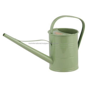 Arrosoir en métal galvanisé manteau en poudre long bec verseur pot de plantation arrosoir de jardin rond - Product Image 1