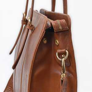 Gangesgrain กระเป๋าหนังคอนยัคคลาสสิก, ทำด้วยมือ1.134ปอนด์ความจุขนาดใหญ่น้ำหนักเบาทนทานเปิดปิดแบบพกพา - Product Image 4