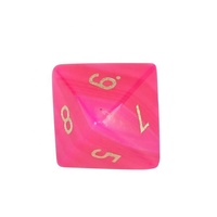Dés en pierre d'agate rose uniques, vente en gros, dés polyédriques en vrac pour jeux de rôle (DND)