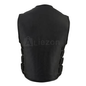 Chaleco De cuero resistente para hombre, ropa informal, Chaleco de cuero de secado rápido para hombre para trabajo o uso al aire libre - Product Image 2