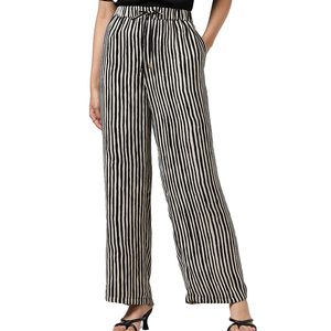 Flared Style Custom All Over Printed Young Ladies Formal Trousers Good Quality Comfortable <b>Pants</b> For Women From BD Supplier - Product Image 4