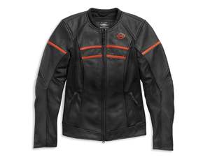 VESTE EN CUIR HARLEY DAVIDSON BRAWLER - Product Image 1