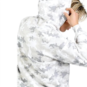 Sudadera con Capucha de Camuflaje Personalizada OEM para Hombre, Sudadera con Estampado de Camuflaje Blanco y Gris, Ropa Casual de Calle para Hombre - Product Image 6