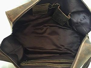 Sacs de voyage à bandoulière surdimensionnés Weekender avec compartiment à chaussures léger 100% Design en cuir véritable - Product Image 4