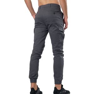 Wholesale Premium Quality Luxury Men Grey Cargo Jogging <b>Trousers</b> With <b>Elastic</b> <b>Waist</b> and Side Pockets with Customized Logo & Size - Product Image 4