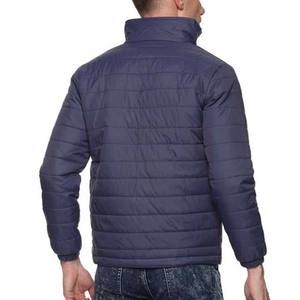 Blouson d'aviateur décontracté à manches longues de couleur unie avec col montant blouson d'aviateur pour hommes de coupe régulière à vendre 2025 matériau personnalisé - Product Image 2