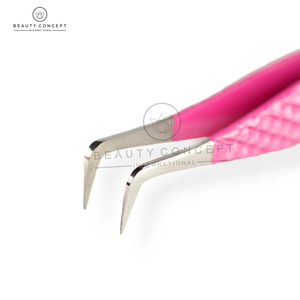 <b>Pink</b> Color 5 Pcs <b>Set</b> Beauty Good Quality Latest Product OEM Service Eyelash Tweezers by Beauty Concept International - Product Image 6