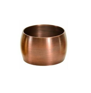 Rond de serviette Excellente caractéristique de point culminant sur n'importe quelle table Rond de serviette en or de notre collection pour offrir de l'or brossé - Product Image 6