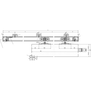 Sistema de Puerta Corredera GEZE Perlan 140, Capacidad de 140 Kg, Montaje en Pared/Techo de 2050 mm - Product Image 4