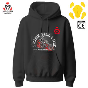 Motorcycle Fleece Hoodie for Unisex Heavyweight <b>Thermal</b> Lining Windproof Quick Dry Riding Sweatshirt Summer/Winter % - Product Image 2