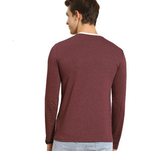 T-shirts pour hommes de haute qualité 100% coton, élégants, grandes tailles disponibles, designs personnalisés, manches longues - Product Image 3