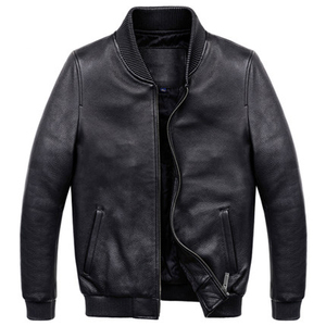 Collection Hiver Top Tendance Veste Biker en Cuir pour Homme Vente en Gros Fabricant Veste en Cuir de Luxe pour Homme - Product Image 1