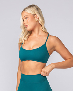 Soutien-gorge de sport croisé personnalisé avec logo, qualité supérieure, en gros, en stock, pour le yoga, le jogging, la gym, la course et le fitness - Product Image 3