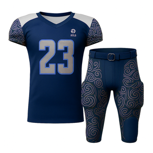 Conjunto de uniforme de fútbol americano personalizado Hombres Tackle Jersey y pantalones Transpirable acolchado Teamwear OEM Supply - Product Image 6