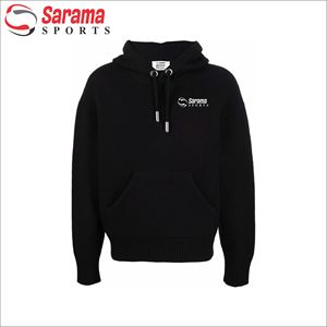 Sweat-shirts à capuche en polaire uni de haute qualité avec logo personnalisé, taille plus, pour hommes - Product Image 3