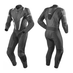 Traje de moto de cuero transpirable estampado Premium con protección de armadura para hombres-Equipo de conducción de calle cómodo - Product Image 3