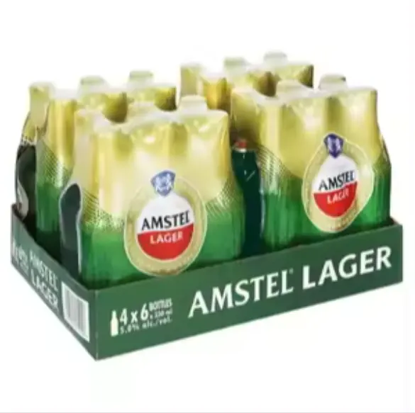 Distribuidor mundial que vende cerveza más grande Amstel empaquetada de color claro pasteurizada de calidad excepcional a la venta