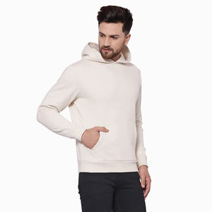 Sweat-shirts d'hiver pour hommes personnalisés, polyester/coton, imprimés numériquement, brodés, fermeture éclair, pull-over uni, lourd, respirant - Product Image 5