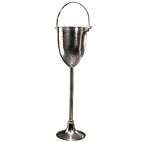 Seau à glace moderne de luxe en aluminium à double paroi, fait main, pour refroidisseur de vin, idéal pour bar, maison, restaurant, fête