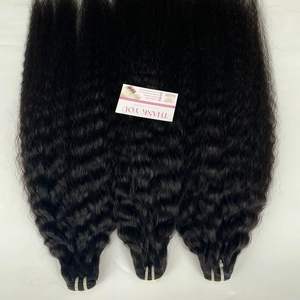 สีธรรมชาติ Kinky ตรงคุณภาพสูงเวียดนามต่อผมมนุษย์ดิบที่ยังไม่ได้ - Product Image 4