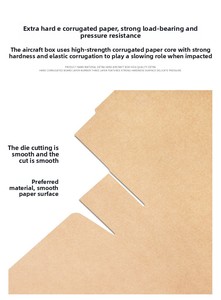 Máy bay hộp bưu phẩm giấy sóng vận chuyển bao bì doanh nghiệp nhỏ tùy chỉnh logo gửi thư hộp - Product Image 5