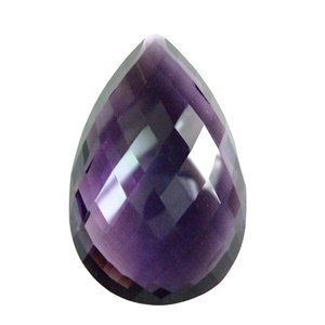 En vrac en gros poire forme Briolette coupe violet améthyste pierre précieuse naturelle 25*40MMSize pierre de guérison pour la fabrication de bijoux à la mode gemme - Product Image 1