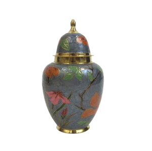 Urne funéraire en laiton massif de couleur gris foncé en métal pour cendres humaines Urne souvenir pour adultes la plus vendue - Product Image 3