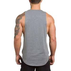 Bodybuilding <b>Mens</b> Tank Top Cotton/Polyester Blend Workout <b>Vest</b> Casual <b>Mens</b> Tank Top Lightweight <b>Beach</b> Summer Shirt - Product Image 2