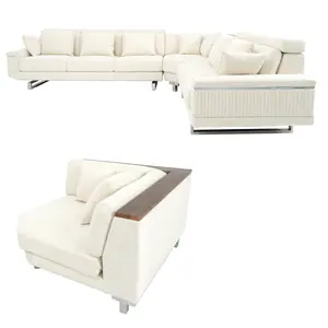 Bán buôn Ý phong cách trang trí nội thất sofa màu trắng đồ nội thất phòng khách tùy chỉnh như nhu cầu của bạn đồ nội thất phòng khách từ trong Việt Nam