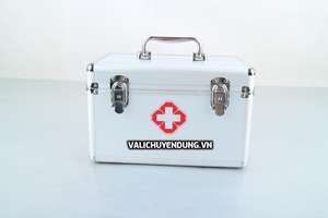 Lujosas cerraduras cromadas Manijas Negro/Blanco Estuche médico Esquinas de metal-Duradero Tamaño personalizable Gran capacidad Vietnam - Product Image 3