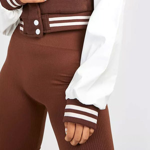 Veste universitaire pour femme MARUF MFG CO - Coupe courte, couleur unie, design personnalisé, écologique, coupe-vent, respirante, pour l'hiver - Product Image 6