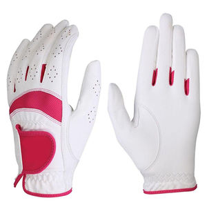 Offre Spéciale en cuir véritable de haute qualité doux blanc gants de golf hommes nouveau Design gants de golf - Product Image 4