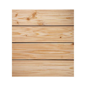 Le bois solide de conception moderne de Decking en bois de mélèze tchèque embarque la surface de 24x136mm Reeded - Product Image 1