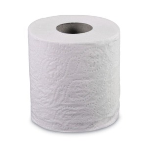 Papier toilette jetable jumbo 2 plis Boardwalk, compatible avec les fosses septiques, 156,25 pieds. Longueur du rouleau Blanc-96/Carton - Product Image 2