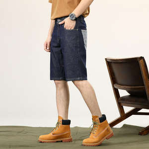 Custom Design High Quality Casual Straight <b>Denim</b> Shorts Cotton <b>Soft</b> Washed Man's <b>Jeans</b> Shorts - Product Image 5
