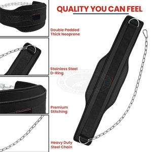 High Quality Custom Logo Neoprene Gym Exercise <b>Belt</b> Heavy Duty Powerlifting Weightlifting Fitness Knee Protection Rubber Dipping - Product Image 6