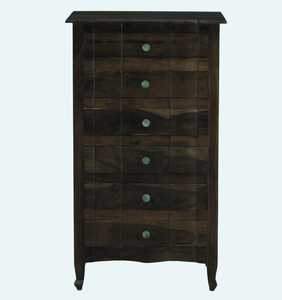 Solid Wood <b>Tall</b> Chest of Drawers with Six Drawers Bedroom <b>Storage</b> Unit for Bedroom and Living Room. - Product Image 2