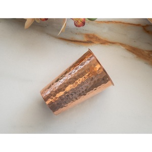 แก้วทัมเบลอร์ดีไซน์ทำจากทองแดงบริสุทธิ์ทำด้วยมือของ Andianarvilla สำหรับการจัดเก็บและดื่ม-300มล. - Product Image 3