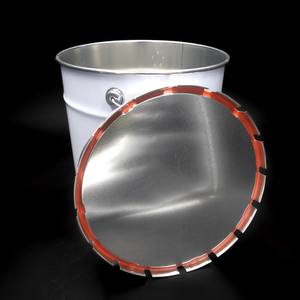 Customizable <b>tinplate</b> conical pails 240 mm available with lug lids, ring latch lids and total capacity from 7,5 up to 12,7 lt. - Product Image 2