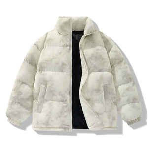 OEM Custom Men Quilted <b>Tie</b> Dye Bomber Bubble Jacket Coat Top Quality Men's Puffer Coat Long Unisex <b>Down</b> Puff Jacket for men - Product Image 6