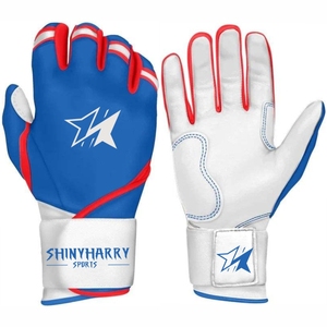 High Quality Durable Eco-Friendly Baseball Batting Gloves Professional Leather Custom Logo Comfortable Breathable - Product Image 1