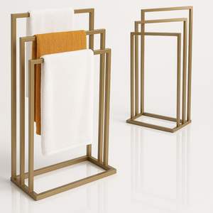 Porte-serviettes en fer lourd assurant la stabilité, plusieurs serviettes montées en toute sécurité dans la salle de bain, assurance de résistance fiable, longévité - Product Image 5