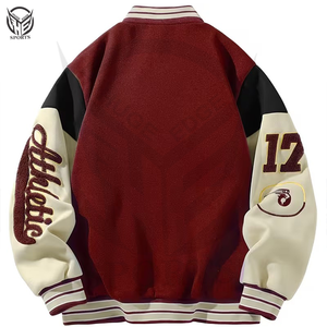 Chaqueta Varsity de Invierno para Hombre, Estilo Casual Elegante, Forro Polar, Servicio OEM de Alta Calidad, Secado Rápido y Ecológica - Product Image 2