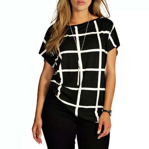 Camiseta de Algodón Suave para Mujer, 180G, Premium, Moda Casual, Corte Holgado, Transpirable, Top de Verano con Estampado Gráfico Mejorado - Product Image 1